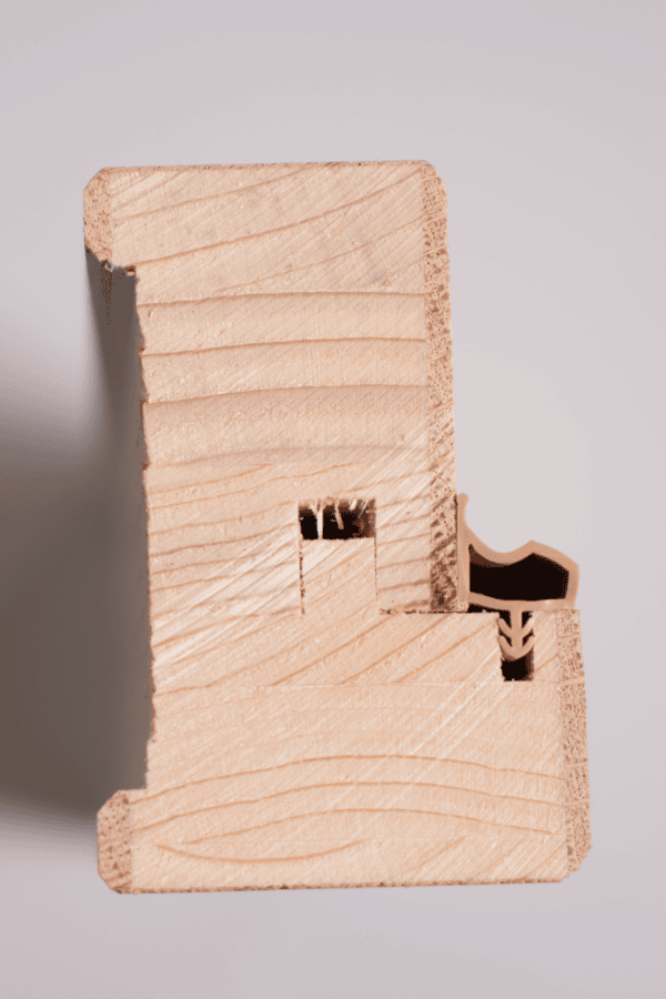 URSA - Bloc porte chêne 3 vitrages